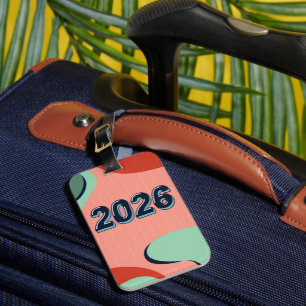 Reise Welt Tour Gepäckanhänger Neujahr