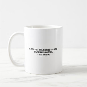 Reise Welt Typografie Kaffeetasse