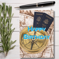 Reise, Weltkarte, Reisepass, Compass, Geburtstag