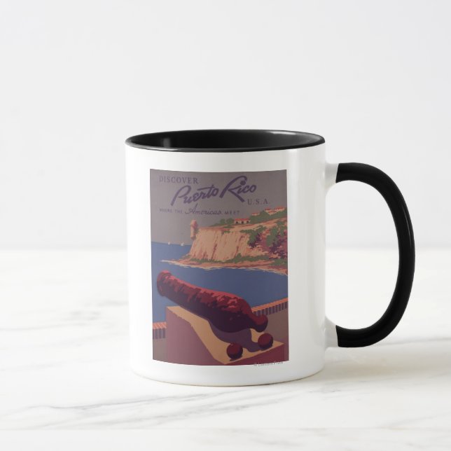 Reise-Werbeplakat 2 Tasse (Rechts)