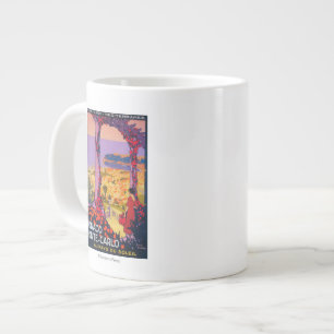 Reise-Werbeplakat Jumbo-Tasse