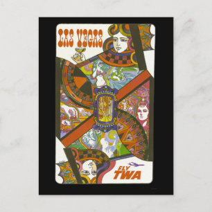 Reise-Werbepostkarte aus dem alten Las Vegas Postkarte