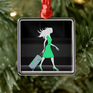 ****REISE WIE CRAZY LADY*** CHRISTMAS ORNANATION ORNAMENT AUS METALL