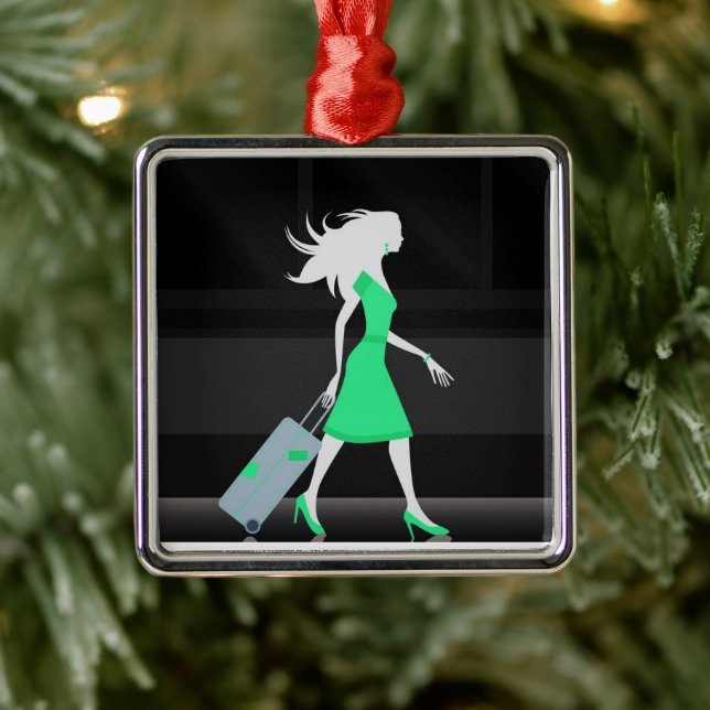 ****REISE WIE CRAZY LADY*** CHRISTMAS ORNANATION ORNAMENT AUS METALL (Baum)