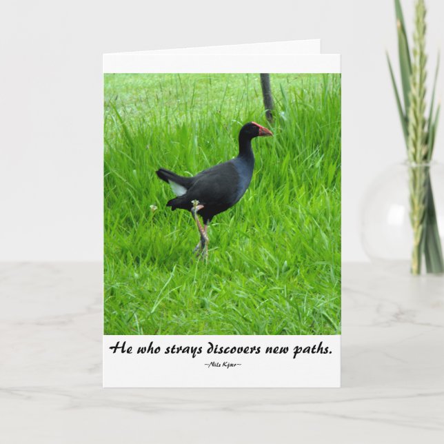 Reise-Zitat durch Nils Kjær Karte (Vorderseite)