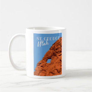 Reise zu Fuß in die Vergangenheit St. George Utah Kaffeetasse