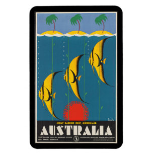 Reise zu Vintage-Riffen Queensland Australien Magnet