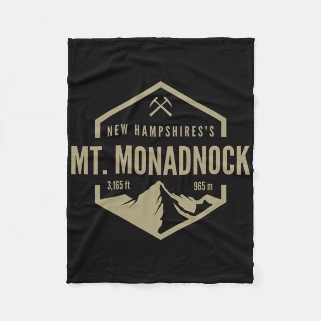 Reise zum Berg Mt. Monadnock Fleecedecke (Vorderseite)