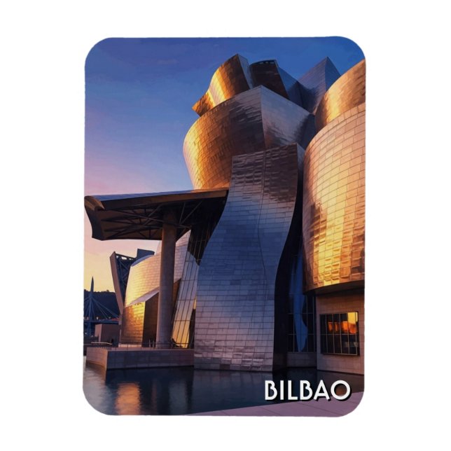 Reise zum Guggenheim-Museum Bilbao Magnet (Vertikal)