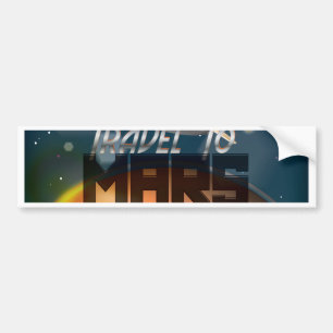 Reise zum Mars Autoaufkleber