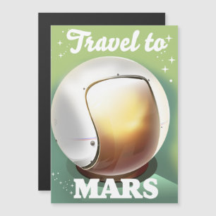 Reise zum Mars Magnetkarte