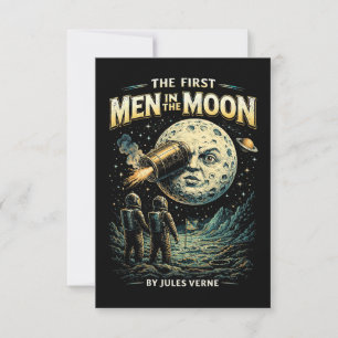 Reise zum Mond Dankeskarte