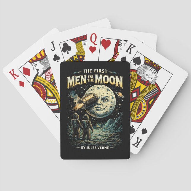 Reise zum Mond Spielkarten (Rückseite)