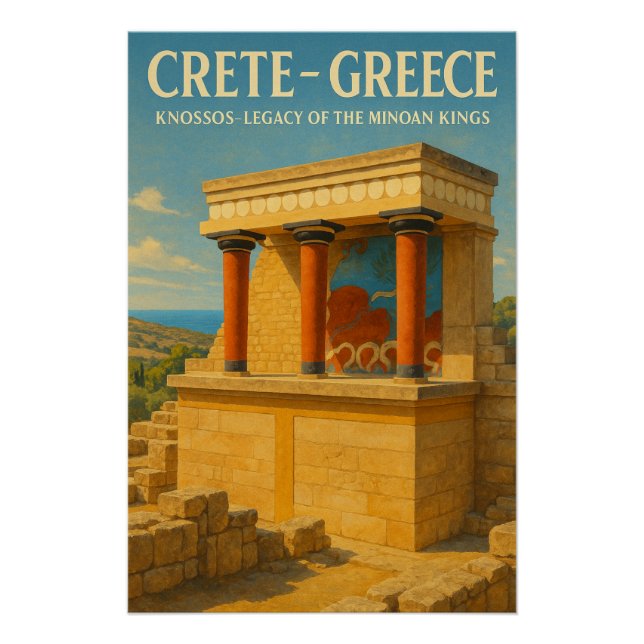Reise zum Palast von Knossos Poster (Vorderseite)