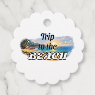 Reise zum Strand Tropisches Sonnenuntergangs-Escap Geschenkanhänger