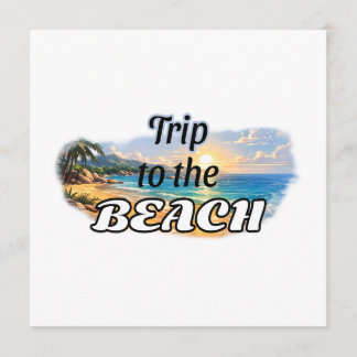 Reise zum Strand Tropisches Sonnenuntergangs-Escap Menükarte
