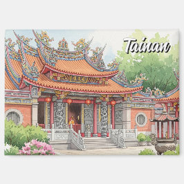 Reise zum Tainan-Tempel in Taiwan Magnet