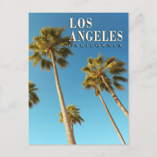Reise zum Vintage-Los-Angeles, Kalifornien, Palme Postkarte