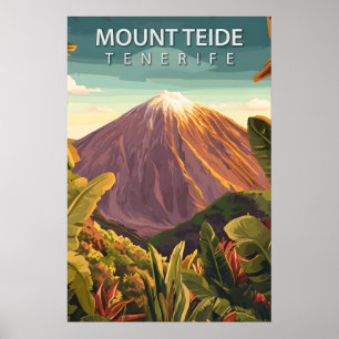 Reise zum Vulkan Mount Teide auf Teneriffa Poster