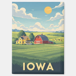 Reise zur Farm in Iowa Magnet