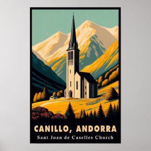 Reise zur Kirche Sant Joan de Caselles in den 1960 Poster