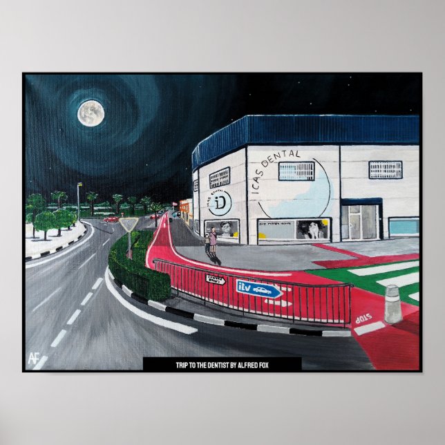 Reise zur Zahnzeichnung durch Alfred Fox Poster (Vorne)