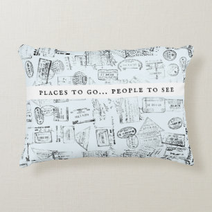 Reiseabenteuer - Personalisierter Reisepass Dekokissen