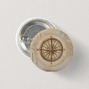 Reiseabenteuer Vintage - benutzerdefinierte Party- Button