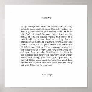 Reiseabenteuerangebot von A. W. Doys Poster