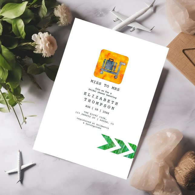 Reiseabenteuerausweis Miss - Mrs. Brautparty Einladung (Von Creator hochgeladen)