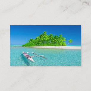 Reiseagentur-Urlaubsplanung Tropischer Urlaub Visitenkarte