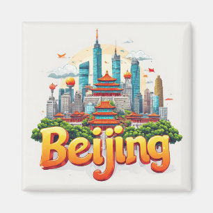 Reiseandenken aus Peking China für Vielfahrer Magnet
