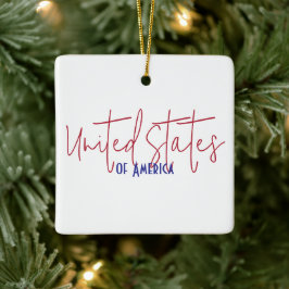 Reiseandenken Geschenk Vereinigte Staaten von Amer Keramikornament