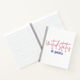 Reiseandenken Geschenk Vereinigte Staaten von Amer Notizbuch