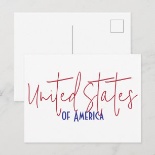Reiseandenken Geschenk Vereinigte Staaten von Amer Postkarte