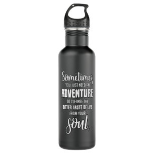 Reiseangebote - Adventure Quote Edelstahlflasche