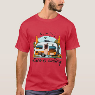 Reiseanhänger Happy Camper Camping Camping Shirt S