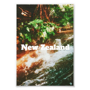 Reiseaufdruck Neuseeland  Fotodruck