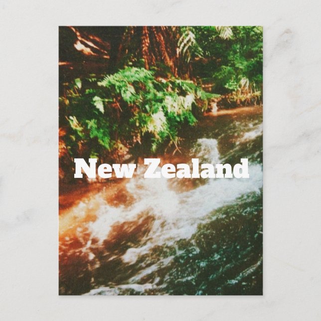 Reiseaufdruck Neuseeland  Postkarte (Vorderseite)