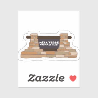 Reiseaufkleber des Mesa Verde National Park Aufkleber