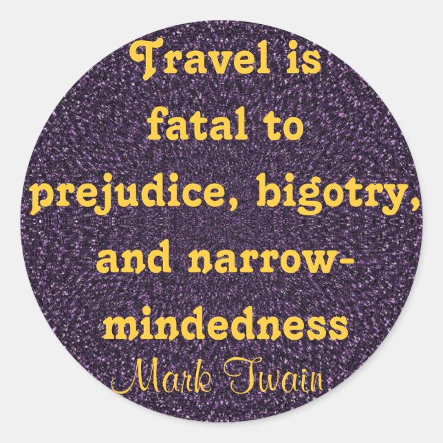 Reiseaufkleber Runder Aufkleber (Vorderseite)