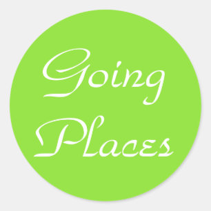 Reiseaufkleber Runder Aufkleber