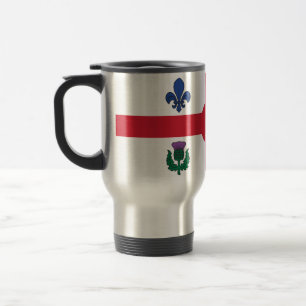 Reisebecher mit Flagge von Montreal, Kanada