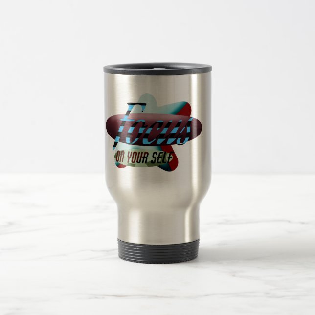 Reisebecher mit Grafikdesign (Mittel)