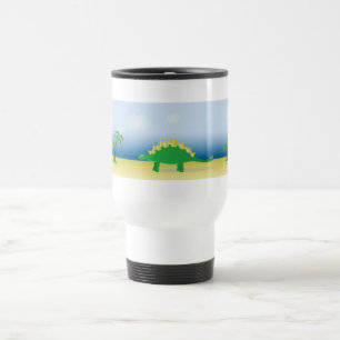 Reisebecher mit Stegosaurus Jascaro Graphics