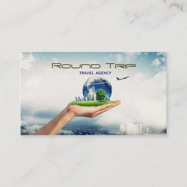 Reisebüro, Agent, Visitenkarte (Vorderseite)