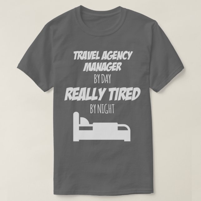 Reisebüro Manager Job Fun Geschenk für jede Reise T-Shirt (Design vorne)