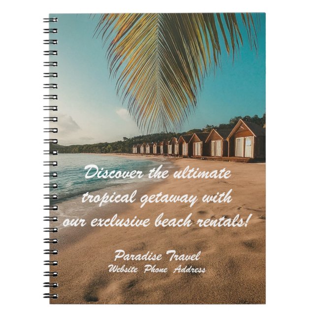 Reisebüro Marketing und Werbung Tropical Notizblock (Vorderseite)