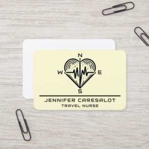 Reisebüro RN, LVN, LPN, Caretaker Business Card Visitenkarte