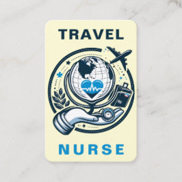 Reisebüro RN, LVN, LPN, Caretaker Business Card Visitenkarte